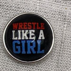 WRESTLE Like A GIRL - Snap Button Charm - 18mm/20mm